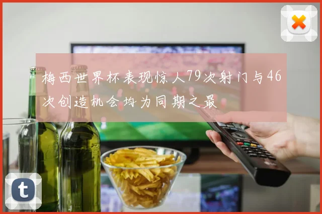 梅西世界杯表现惊人79次射门与46次创造机会均为同期之最