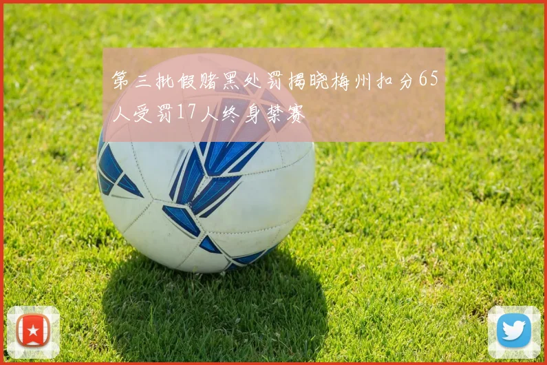 第三批假赌黑处罚揭晓梅州扣分65人受罚17人终身禁赛